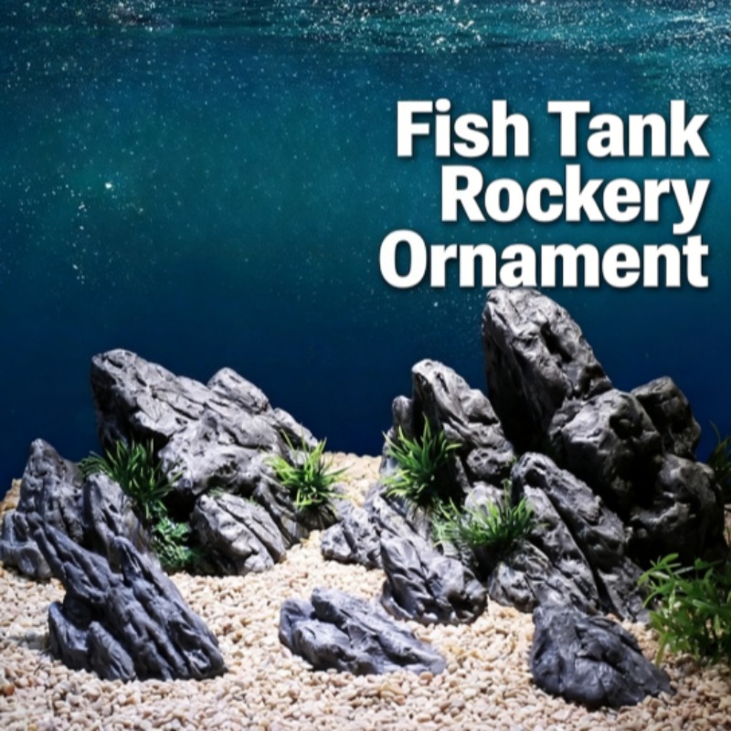 Aquarium Planted Set Up - 수족관 장식 시뮬레이션 스톤 록어리 풍경
