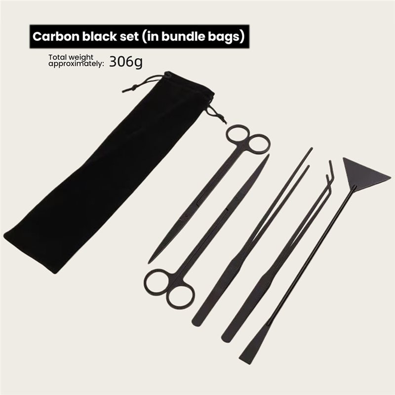 TFORU-롱 블랙 스테인리스 스틸 아쿠아스케이핑 도구 - Planted Aquarium Tool Kit 리뷰 및 가격