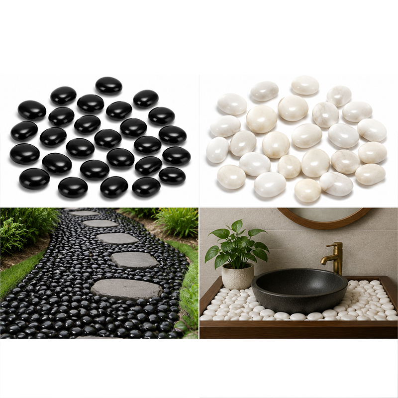 흰색&검정색 광택 강돌 200g-400g, 어항 수족관 - Aquarium Planting Ideas 리뷰 및 가격