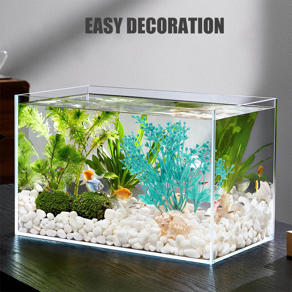 2개입 생생한 플라스틱 수족관 식물 인조 수초, 어항  - Aquarium Planted Set Up 리뷰 및 가격