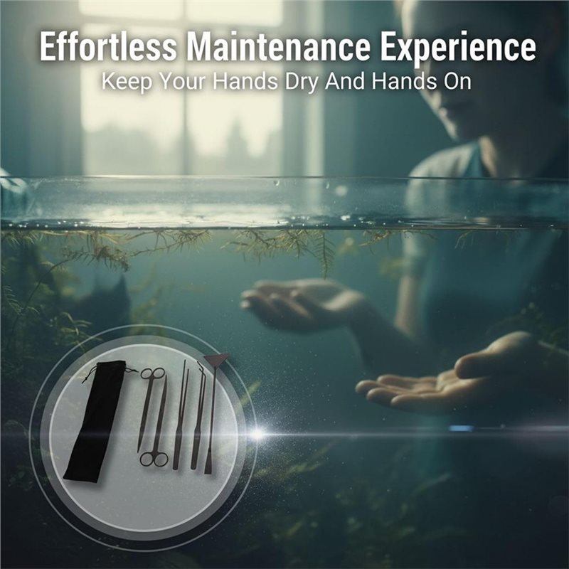 IALJ-롱 블랙 스테인리스 스틸 수초 관리 도구 세트 - Planted Aquarium Tool Kit 리뷰 및 가격