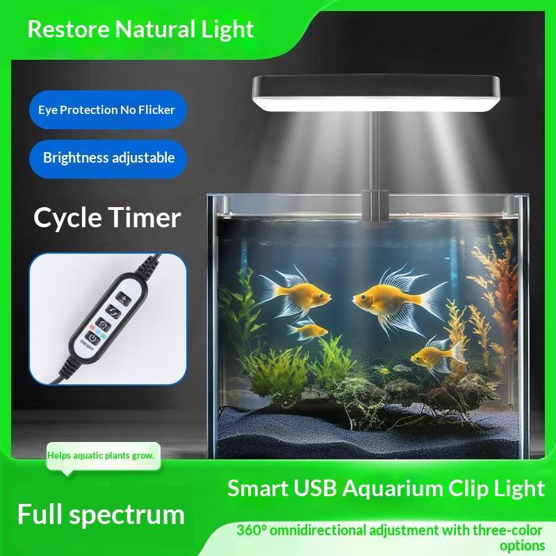 풀 스펙트럼 LED 수족관 조명 360도 조절 가능 타 - Aquarium Plant 리뷰 및 가격